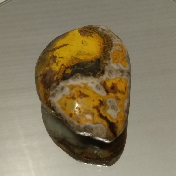 Bumblebee Jasper specimen/cab/palm stone. Natural Beauty. 36.0g NWOT - Picture 1 of 8